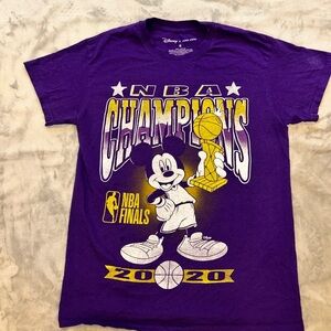Disney x Junk Food 2020 NBA Lakers Championship Mickey Tee